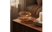 Clamshell Trinket Box Elegant Bivalve-Shaped Trinket Box Faceted for Vanity, Dresser, Bedside Table
