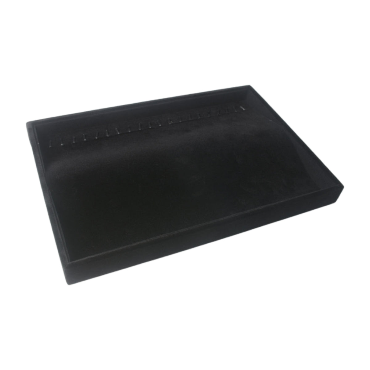 Rectangular Jewelry Tray with Hooks Shallow Necklace Display Tray Soft Necklace Organizer Box with Hooks Elegant for Dresser