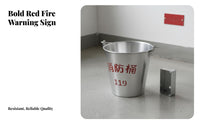 Heavy Duty Semi-Circular Fire Pail Thickened Bottom Wall-Mounted Sand Pail Long-Lasting Metal Firefighting Pail Wide Opening for Safety Officers, Property Managers, Factory Workers, Gas Stations, Factories, Warehouses, Workplaces