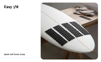 4 Pieces Wave Board Traction Pad Strong Front Foot Wave Pad 4-Piece Deck Grip Geometric Texture for Beach, Kayaking