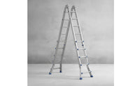 Multi-Purpose Multipurpose Ladder Aluminum Foldable Ladder Space-Saving Heavy-Duty for Contractors, Garage