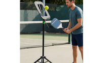 Pickleball Topspin Training Equipment with Tripod Freestanding Pickleball Hand-Eye Coordination Deflection Board for Garage