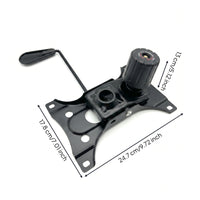 Matte Black Office Chair Tilt Control Mechanism Sturdy Chair Tilt Mechanism Plate Replaceable Hardware Universal for Maintenance Technicians