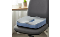 Memory Foam Seat Cushion Hollow Center Ergonomic Seat Cushion Improves Posture Memory Foam Chair Pad for Office Workers, Students, Gaming