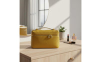 Light Luxury Box Handbag Pebble Grain Texture Hard Shell Crossbody Bag Silver Buckle Structured Shape Easy to Clean for Women, Daily Outing, Shopping, Travel