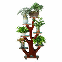 Floor-Standing Multi-Tier Tree-Shaped Pot Holder Chinese Design 5-Tier Plant Stand Elegant Decoration Flower Rack Sturdy & Long-Lasting for Homeowners, Indoor Gardeners, Apartment Dwellers, Living Room, Balcony, Bedroom, Office