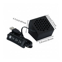 Compact Aquarium Cooling Fan Quiet Aquatic Tank Cooling Fan Adjustable Powerful