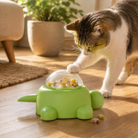 Turtle Treat Toy Easy to Clean Press Feed Toy No Assembly for Home