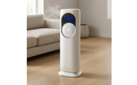 Touch Buttons Mesh Grille Fan Cylindrical Body Freestanding Air Cooler Fan