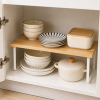 Under Sink Storage Rack, Reinforced Metal Rack, 6-Piece Set, Kitchen Storage, Gap Storage, Side of Refrigerator Storage