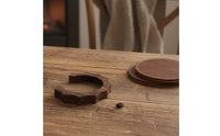Heat Resistant E61 Group Head Insulation Collar Polished Finish Walnut Wood Brew Head Collar Wooden Anti-Scald Collar for Coffee Enthusiasts, Baristas, Home Kitchen