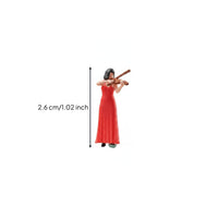 1/64 Scale Musician Figure Resin Material Miniature Saxophone Player Detailed Tiny Orchestra Member Figurine for Collectors