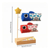Japanese Carp Streamer Handcrafted Carp Windsock Piscine Keepsake-Shaped Windsock