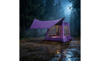 Integrated Outdoor Air Tent Bed Spacious Inflatable Tent with Awning Portable Breathable for Campers, Camping