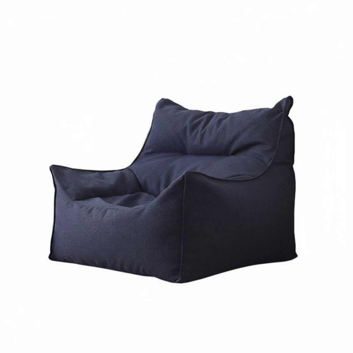 Comfortable Design Single-Person High-Back Lounger Easy to Move Ruched Floor Lounger Lightweight Bean Bag Chair Full Body Support for Apartment Dwellers, Adults, Students, Living Room, Bedroom, Balcony, Small Areas