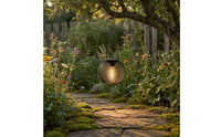 Clear Bulb Solar Hanging Lantern Black Finish Decorative Hanging Solar Light Wire Lantern Light for Patio