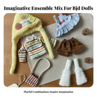 30cm Doll Clothes Set Fashionable Design BJD Doll Clothes Detailed Craftsmanship Miniature Fashion Set for Hobbyists
