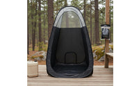 Instant-Setup Privacy Tent Translucent Upper up Shower Tent Black Body Freestanding Changing Enclosure
