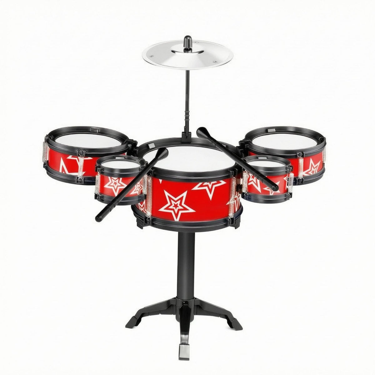 Jazz Drum Toy Kit Cymbal Included Toy Jazz Drum Kit Standing Frame Tripod Base