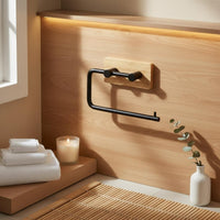 No Drill Toilet Paper Holder Space Saving Wall-Attached Toilet Paper Holder