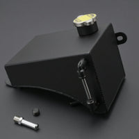 Coolant Reservoir Tank with Cap Aluminum Coolant Reservoir Tank with Twist Cap Welded for Car Enthusiasts, Mechanics, Performance Builds