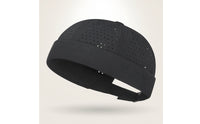 Skullcap with Adjustable Strap Perforated Skullcap Ventilated Cap Lightweight Hat Breathable for Adults, Outdoor, Travel