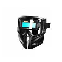 Heat-Insulating Auto Darkening Metalworking Mask Breathable Auto Darkening Metalworking Helmet /IR Protection Full Face Welder Mask Large View for Welders
