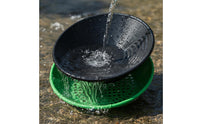 Gold Panning Kit with Mesh Insert Complete Panning Dish with Grooves Starter Enlarging Tweezers for Hobbyists