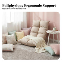 Cute Design Plush Flower pillow spine Support Lazy Sofa Soft & Comfortable Floor Chair High-Elasticity Filling for Young Women, indoor enthusiasts, Bay casement, Bedroom, perusing corner, Living Room