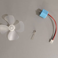 Educational Mini Wind Turbine Generator Kit Miniature Generator with Impeller Translucent Wind Power Demonstration Unit Classroom-Friendly for Teachers, Hobbyists, School Projects
