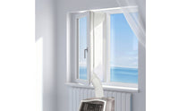 Window Barrier with Zipper Waterproof Window Sealing Cloth Portable for Bedroom, Apartment, Dorm Room