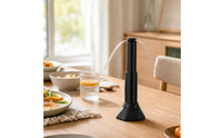 Telescoping Tabletop Fan Retractable Fan with Flexible Blades for Dining Table, Kitchen