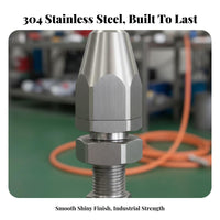 Adjustable Solid Cone Nozzle Adjustable Angle Cone Nozzle Leakproof Stainless Steel Cleaning Tip for Professionals, Humidification