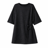 T Shirts for Women with Traditional Frog Button Closure, Oversized Loose Fit Ladies for Daily Wear, Chinese Style Casual Top