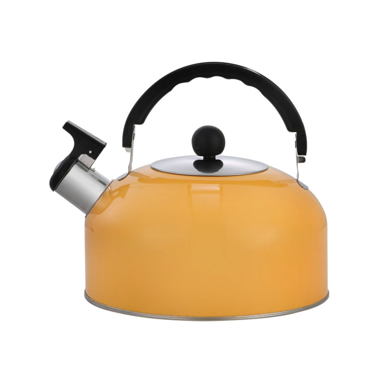 Whistling Tea Kettle Stainless Steel Tea Kettle with Whistling Spout Cookware Controlled Pouring Rust-Resistant for Kitchen
