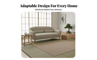Modern Design Multi-Seater Couch Space-Saving Upholstered Wooden Frame Sofa Sturdy Construction Living Room Seating Modular Options for Apartment Dwellers, Families, Homeowners, Lounge Area, Bedroom