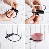 Ceramic Bird Feeder and Anti-Spill Bird Feeder for Pet Bird, Hanging Bird Feeder with Hook, Parrot Feeder Bowl Ceramic Bird Cage Accessories
