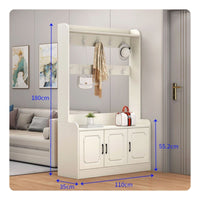 Entryway Coat Rack Shoe Storage Large Capacity Tree with Shoe Storage Versatile Design Entryway Bench with Coat Rack for Rentersway, Foyer