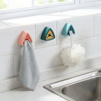 Sink and Bathroom Towel Hooks for Wall-Mounted Use, No-Drill Kitchen Holder and Tea Hanger for Countertop