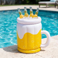 Beer Mug Cooler Fun Inflatable Beer Cooler Festive for Backyard BBQs, Beach Days