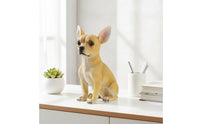 Dog Statue Realistic Polyresin Decoration for Home Decor, Entryway