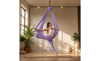 Suspended Fitness Aerial Silk Yogas Swing Material Hanging Silk Hammock Gentle and Silken Textile Suspended Support Hammock