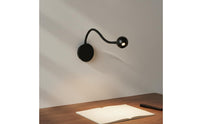 Eye Care Bedside Wall Lamp Modern Minimalist Gooseneck Wall Sconce Space Saving Flexible Bedside Lamp Easy to Install for Bedroom, Study