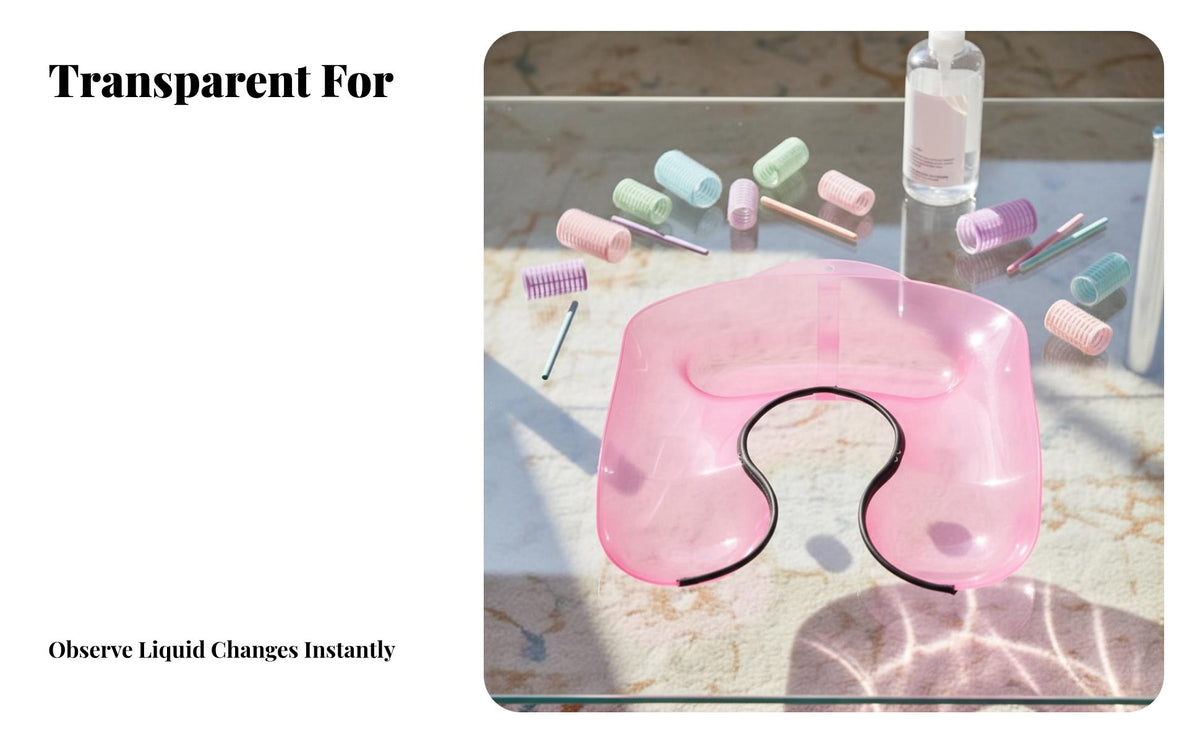 Hair Dyeing Shoulder Tray Drip-Resistant Perm Water Collect Ing Basin Keeps Clothes Clean Hair Coloring Neck Guard for Barbers, Barbershop, Home