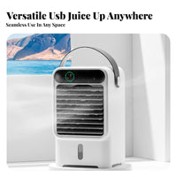 USB Air Cooler Fan Humidifier Three Speeds Timer for Workspace