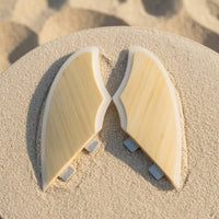 Bamboo Surfboarding Fin Lightweight Fin with Board Mount Tapered Surf Fins for Surfers, Surfboards