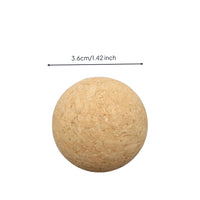 Solid Table Soccer Balls with Cork Lightweight Foosball Ball Textured Table Soccer Ball Natural for Players