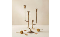 Cast Iron Candle Holder Candelabra Asymmetrical Multi-Arm Candlestick Four-Cup Iron Candlestick