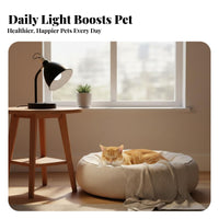 Pet Sun Lamp Promotes D3 Synthesis Pet Heat Lamp Simulates Sunlight UVA UVB Basking Light for Cats, Dogs