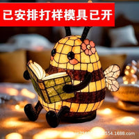 Bee Reading Light Creative Home Decoration Resin Craft Ornament